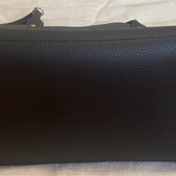Coach Black Pebbled Leather Tote Bag #2 - Picture 5 of 9